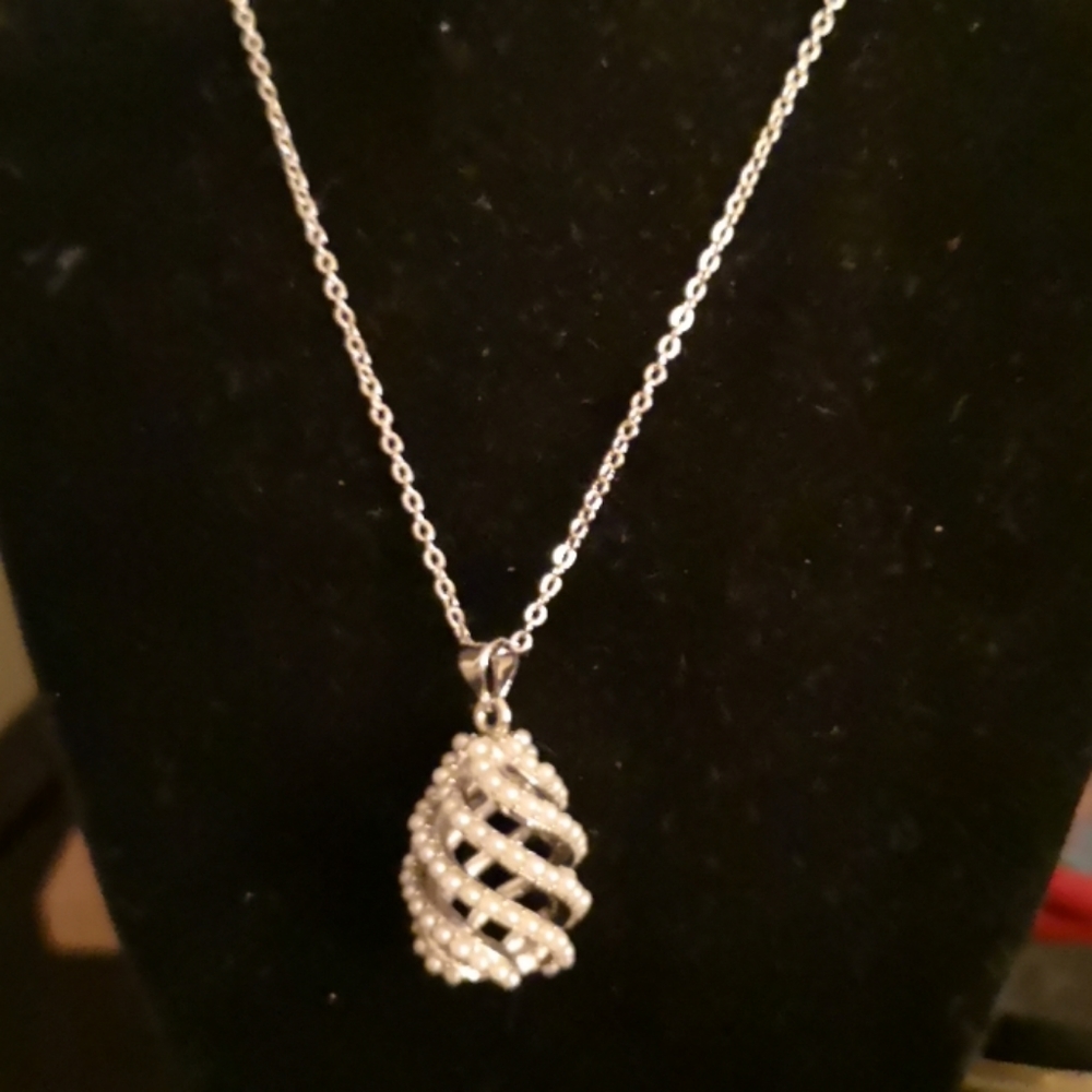 ❤️ Spiral mini pearls necklace - Picture 6 of 8